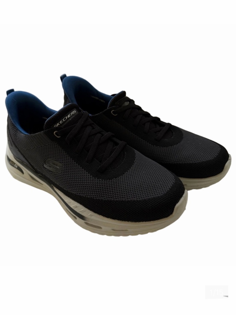 Skechers Slip-ins Relaxed Fit Arch Fit Orvan Kincade Size 9.5 Black Grey EUC